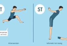 Ilustrasi perbedaan stretching dinamis dan statis sebelum dan sesudah olahraga